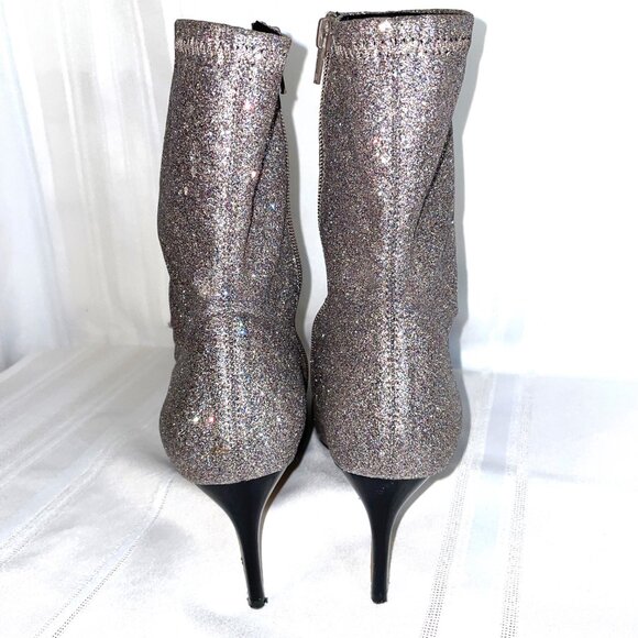 Glitter Sock Boots Size 10M Mix No. 6 CADAORIA 3" Heel - Picture 6 of 11
